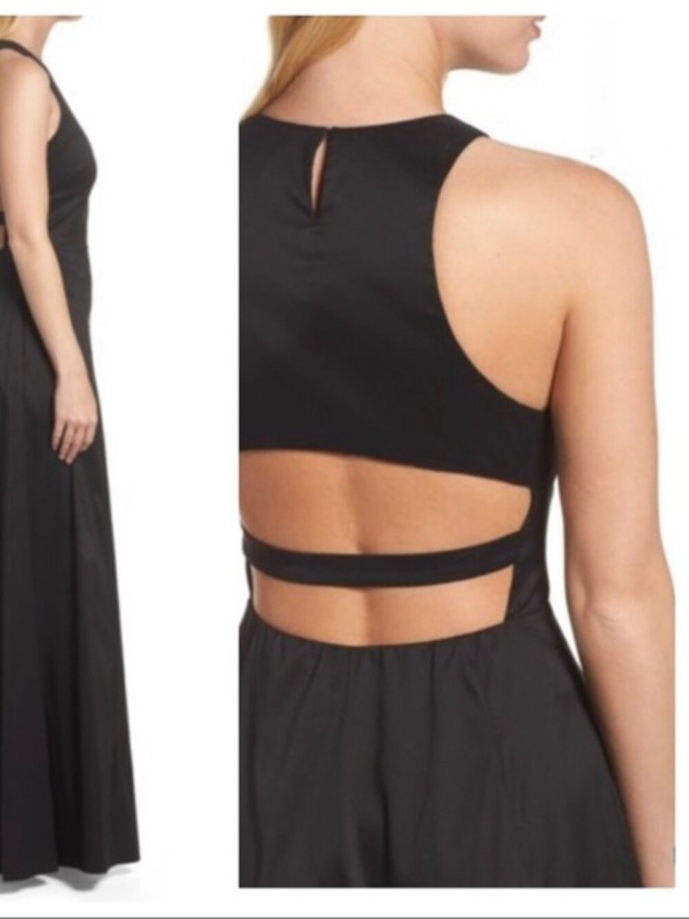 Vera Wang Cotton Blend Gown 0691 - Picture 2 of 8